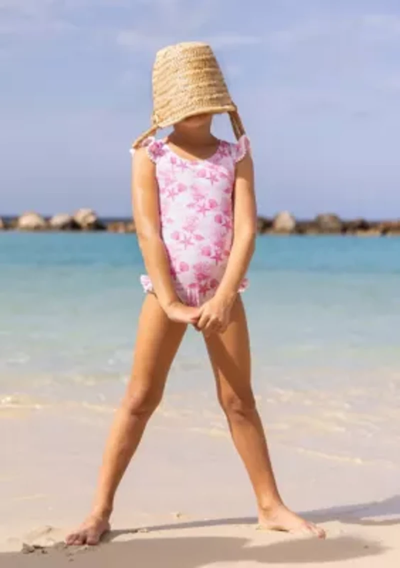 Snapper Rock Pink Lagoon Frill Swimsuit