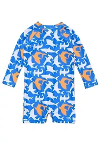 Snapper Rock Shark Squad LS Sunsuit