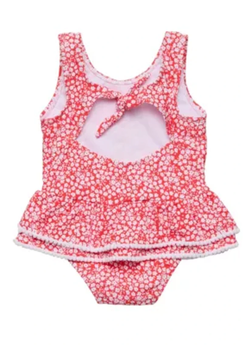 Snapper Rock Ditsy Bloom Skirt Swimsuit