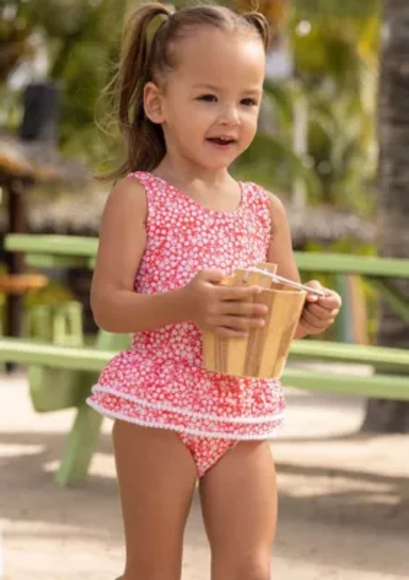 Snapper Rock Ditsy Bloom Skirt Swimsuit