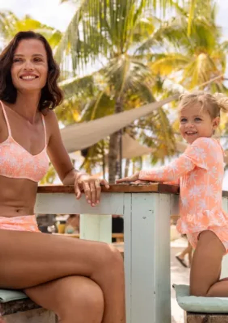 Snapper Rock Cali Palms Recycled Skirt Surf Suit