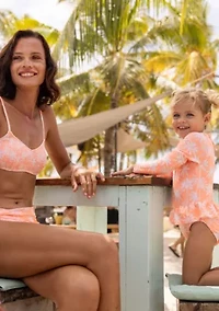 Snapper Rock Cali Palms Recycled Skirt Surf Suit