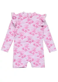 Snapper Rock Pink Lagoon LS Sunsuit