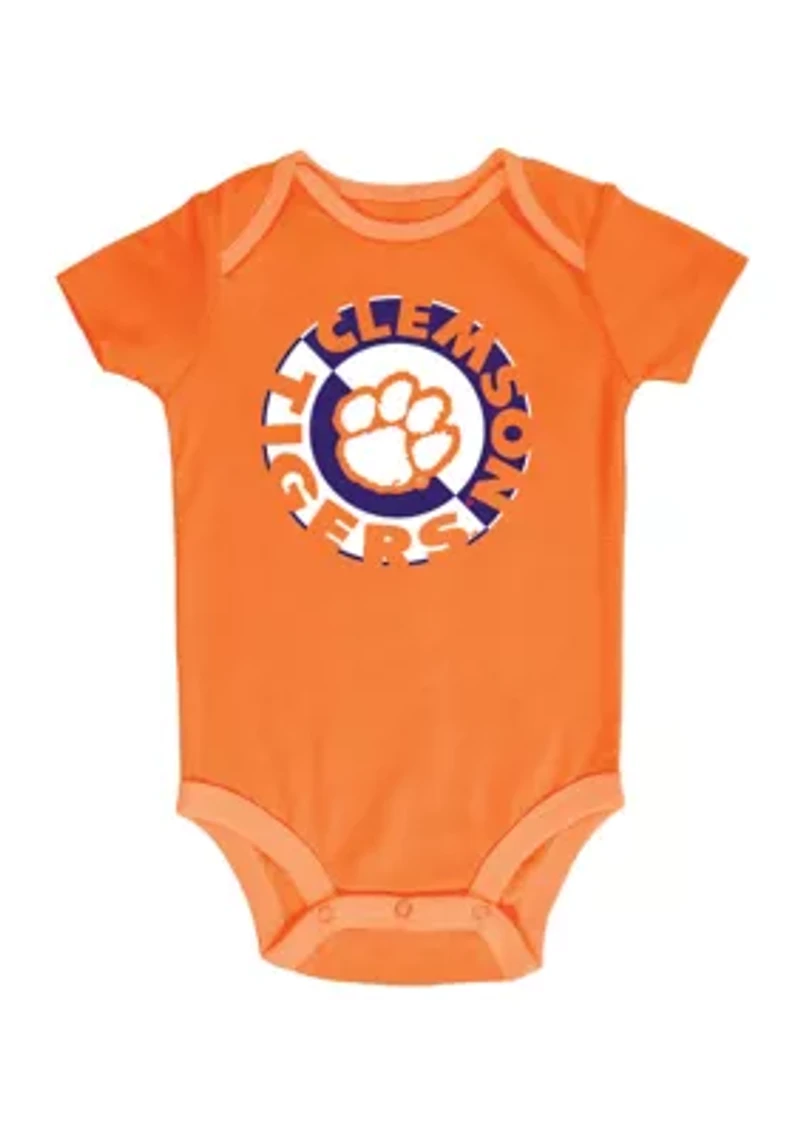 NCAA Clemson Tigers 3-Pack of Bodysuits