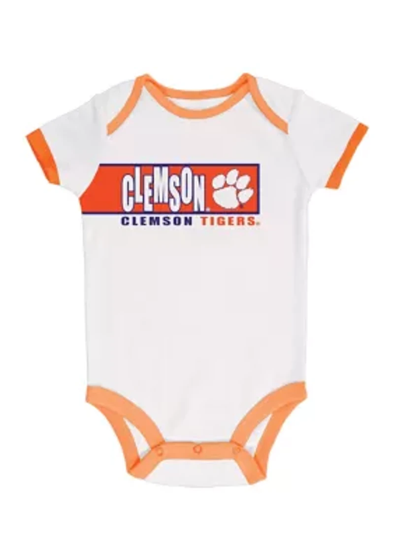 NCAA Clemson Tigers 3-Pack of Bodysuits
