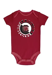 NCAA South Carolina Gamecocks 3-Pack of Bodysuits
