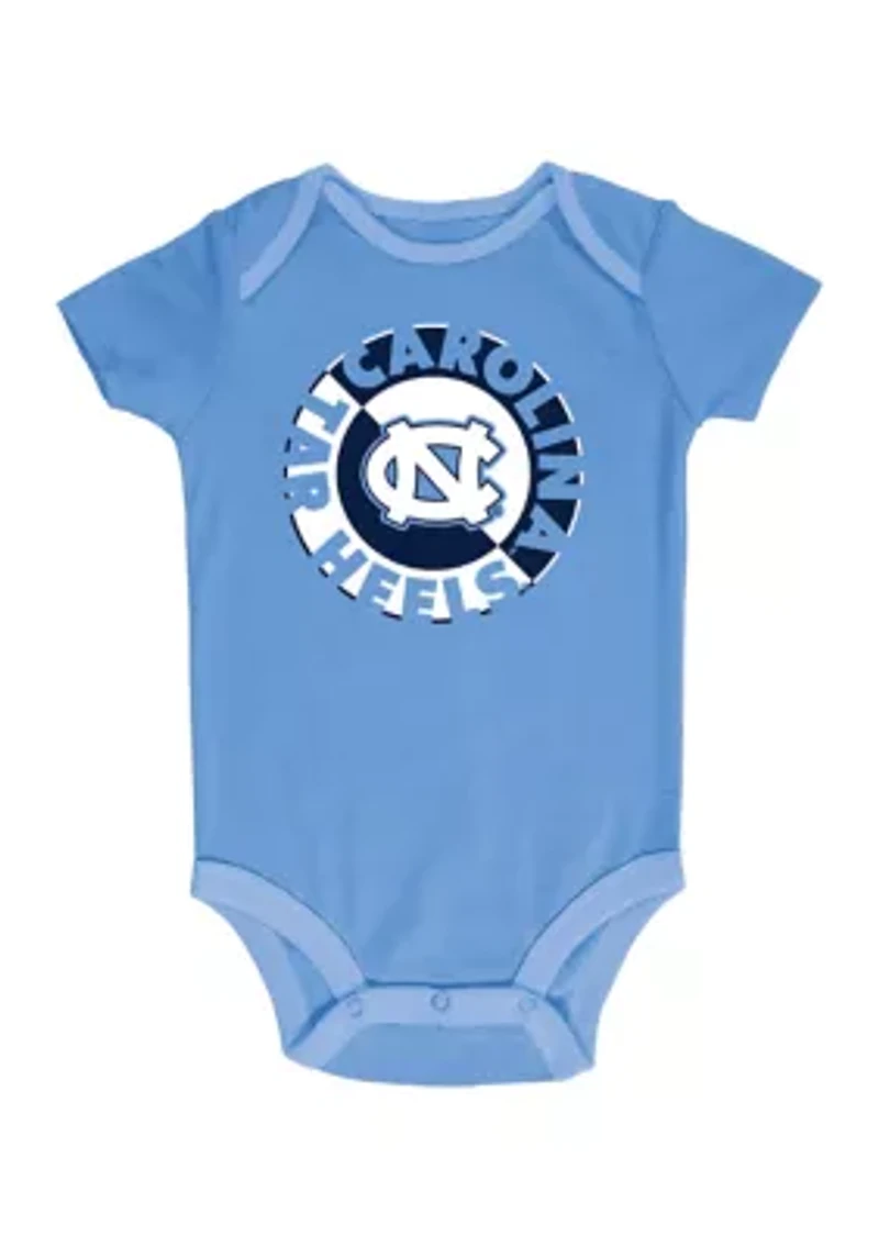 NCAA North Carolina Tar Heels 3-Pack of Bodysuits