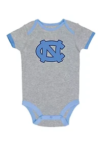 NCAA North Carolina Tar Heels 3-Pack of Bodysuits