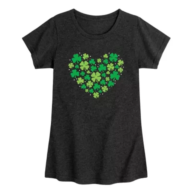 Shamrock Heart Graphic T-Shirt