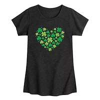 Shamrock Heart Graphic T-Shirt