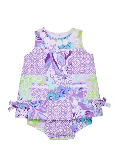 Baby Girls Shift Dress with Bloomer
