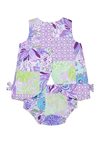 Baby Girls Shift Dress with Bloomer