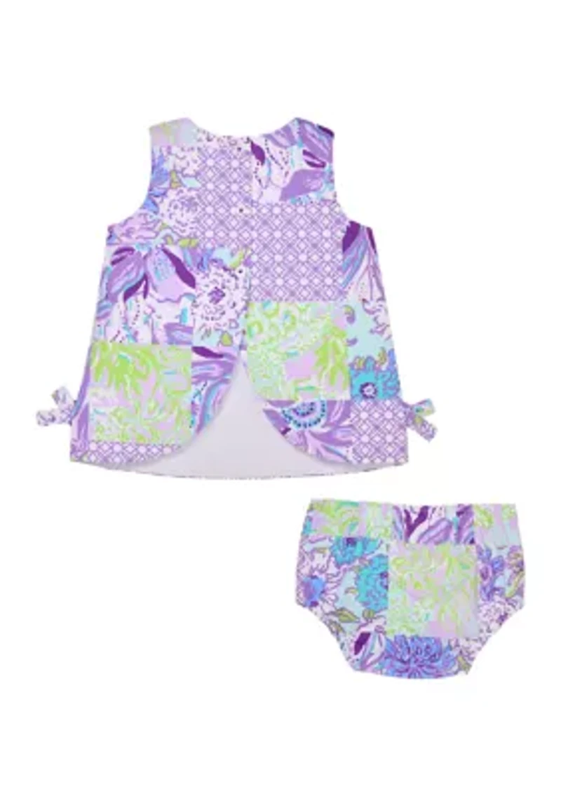 Baby Girls Shift Dress with Bloomer