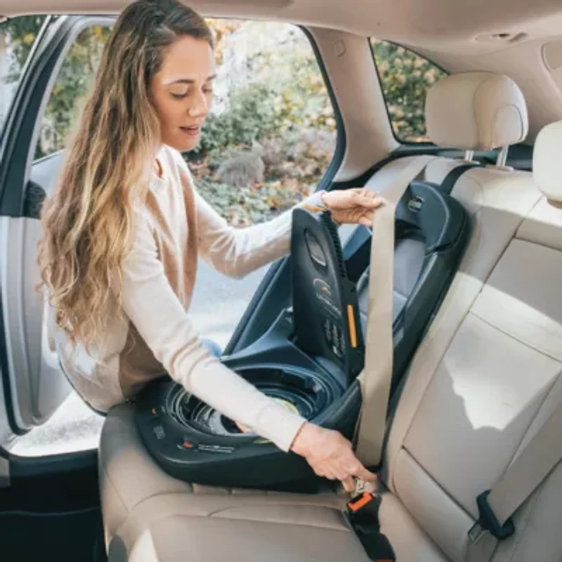 Fit360 Zip ClearTex Rotating Convertible Car Seat w/ Fit360 Mirror Jet