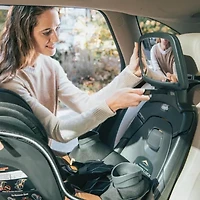 Fit360 Zip ClearTex Rotating Convertible Car Seat w/ Fit360 Mirror Jet