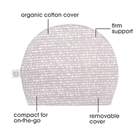 Boppy Organic Cotton Pregnancy Support Wedge Pillow Biscotti Liquid Stripe