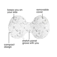 Boppy Side Sleeper Pregnancy Pillow Gray Falling Leaves