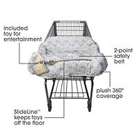 Boppy Shopping Cart Cover Sunshine Gray