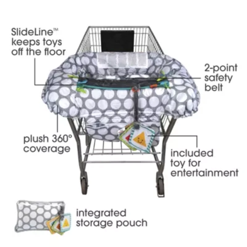 Boppy Preferred Shopping Cart Cover Jumbo Dot