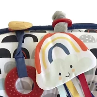 Boppy Tummy Time Prop Pillow Black & White Rainbows