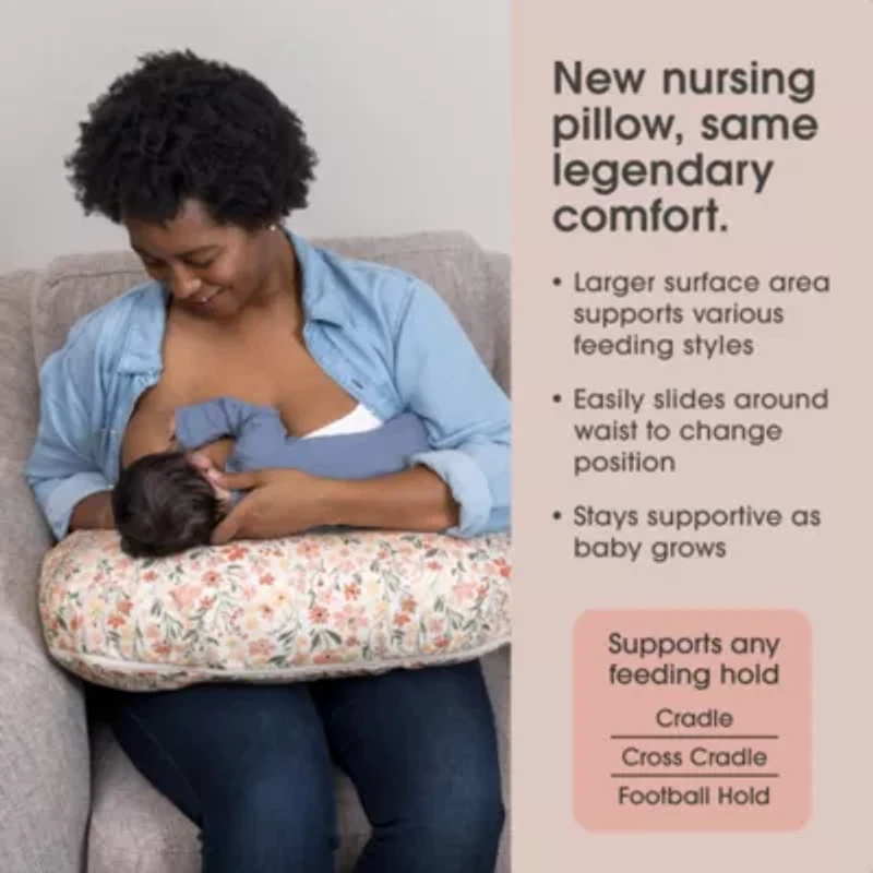 Boppy New Nursing Pillow Pink Field Flowers