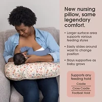 Boppy New Nursing Pillow Pink Field Flowers