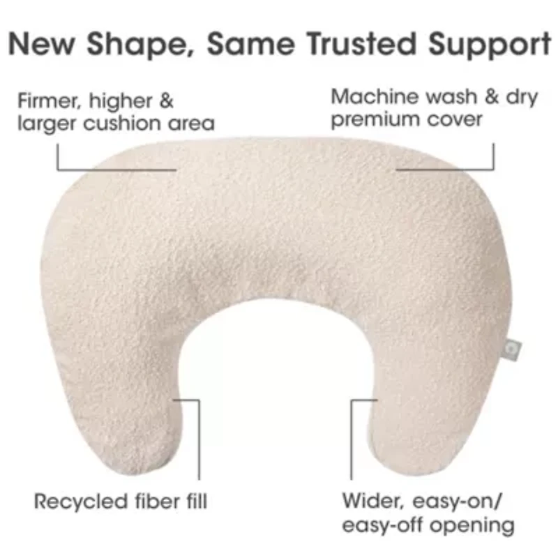 Boppy New Luxe Nursing Pillow Oatmeal Boucle