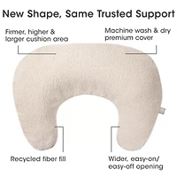 Boppy New Luxe Nursing Pillow Oatmeal Boucle