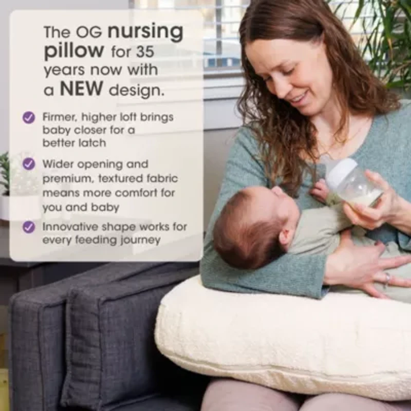 Boppy New Luxe Nursing Pillow Oatmeal Boucle