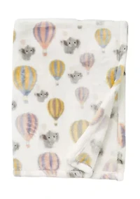 Pink Balloons Elephant Blanket