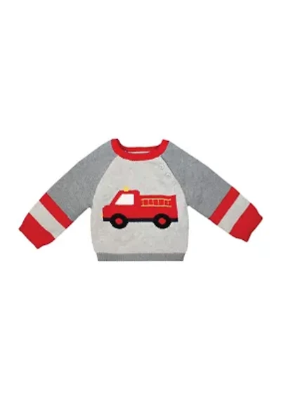 Baby Boys Firetruck Sweater