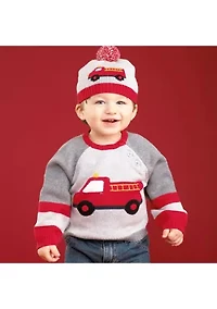 Baby Boys Firetruck Sweater