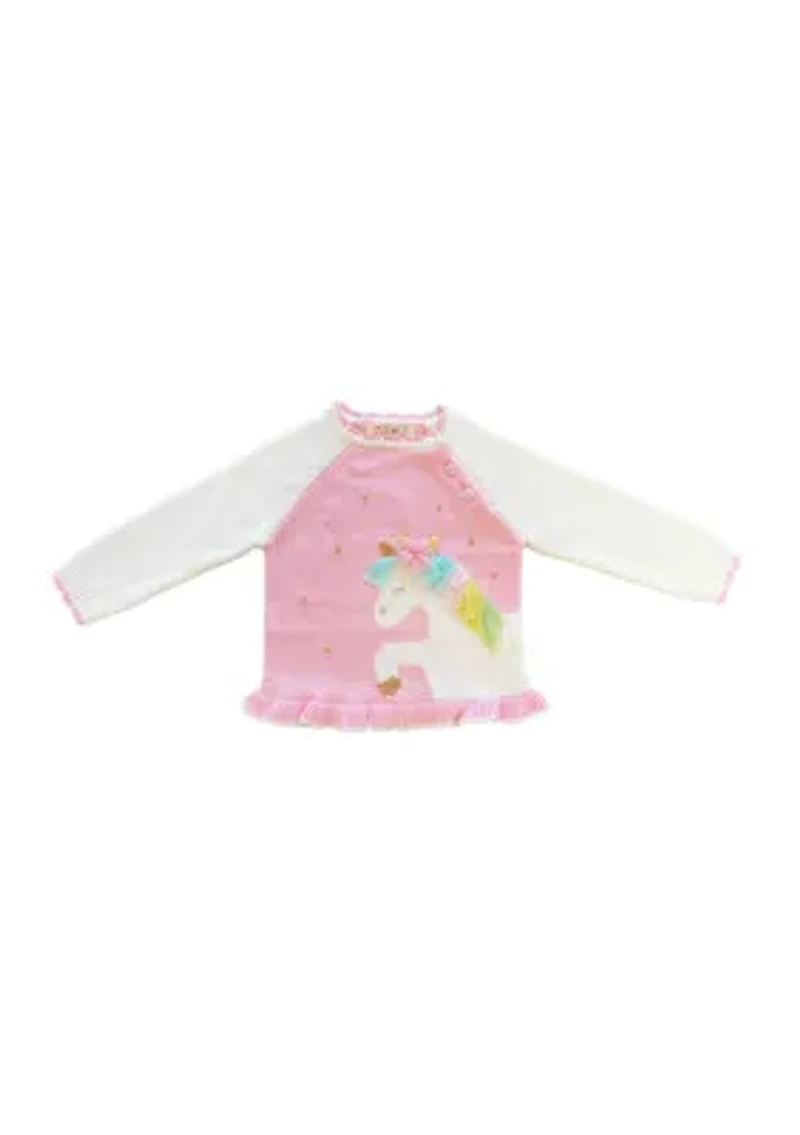 Baby Girls Unicorn Graphic Sweater