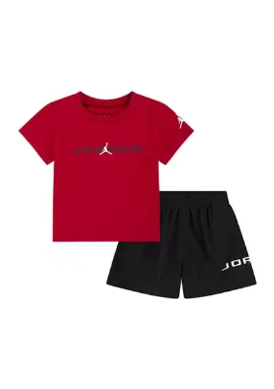 Baby Boys Baseline Graphic T-Shirt and Mesh Shorts Set