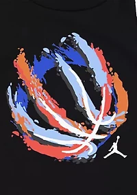 Baby Boys Basketball Fire Graphic T-Shirt and Shorts Set