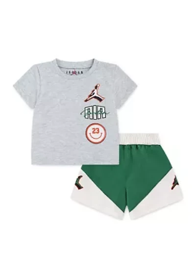 Baby Boys Jumpman Stacked Play Shorts Set