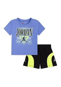Baby Boys Flight Club Era Graphic T-Shirt and Shorts Set