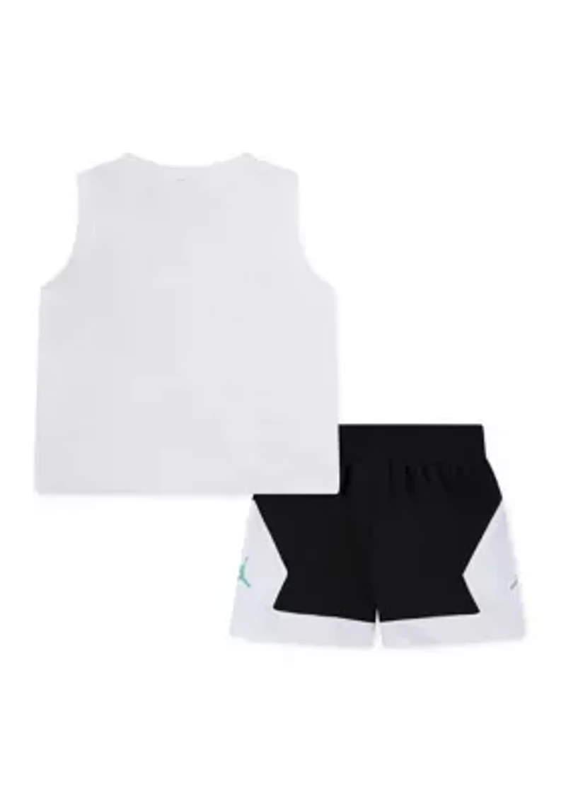 Toddler Boys 23 Mashup Printed T-Shirt and Shorts Set