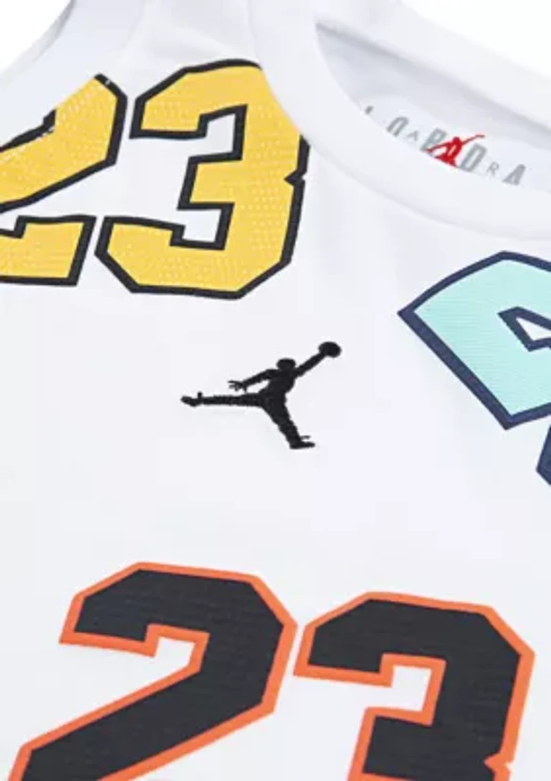 Toddler Boys 23 Mashup Printed T-Shirt and Shorts Set