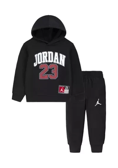 Toddler Boys Jersey Hoodie Set