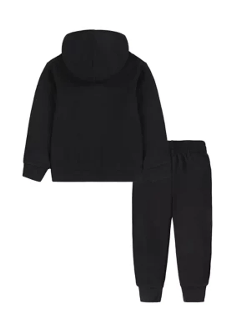 Toddler Boys Jersey Hoodie Set