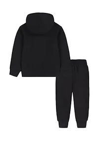 Toddler Boys Jersey Hoodie Set