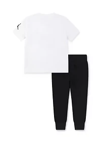 Toddler Boys Jersey Graphic T-Shirt and Joggers