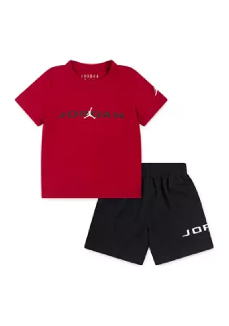 Toddler Boys Baseline Graphic T-Shirt and Mesh Shorts Set