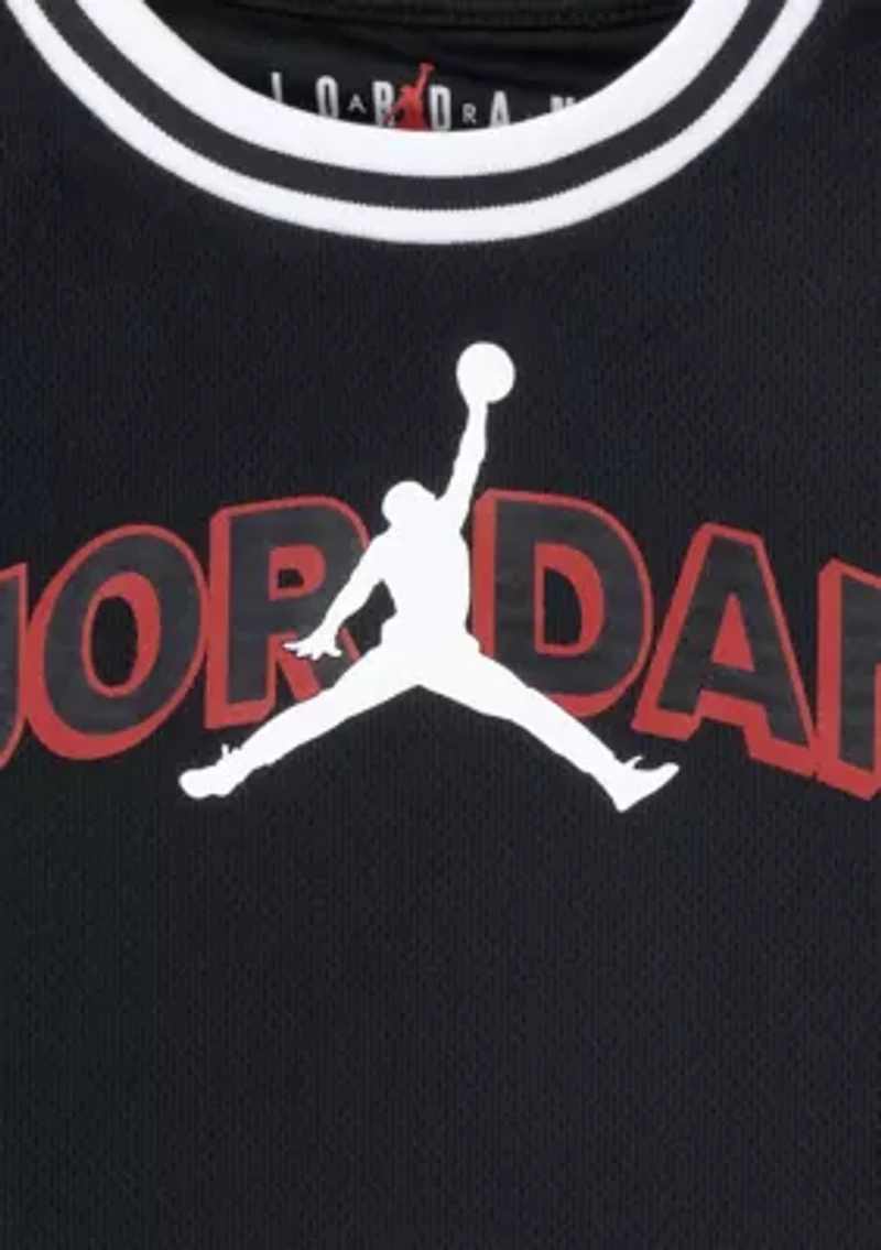 Toddler Boys Matching Taping Graphic T-Shirt and Shorts Set