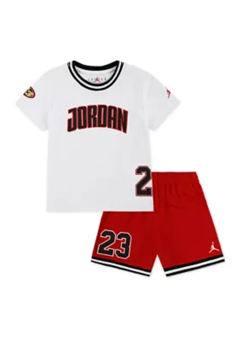 Toddler Boys Playoff Graphic T-Shirt and Mesh Shorts Set