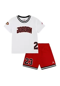 Toddler Boys Playoff Graphic T-Shirt and Mesh Shorts Set