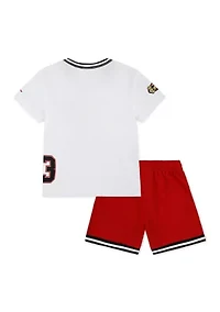Toddler Boys Playoff Graphic T-Shirt and Mesh Shorts Set