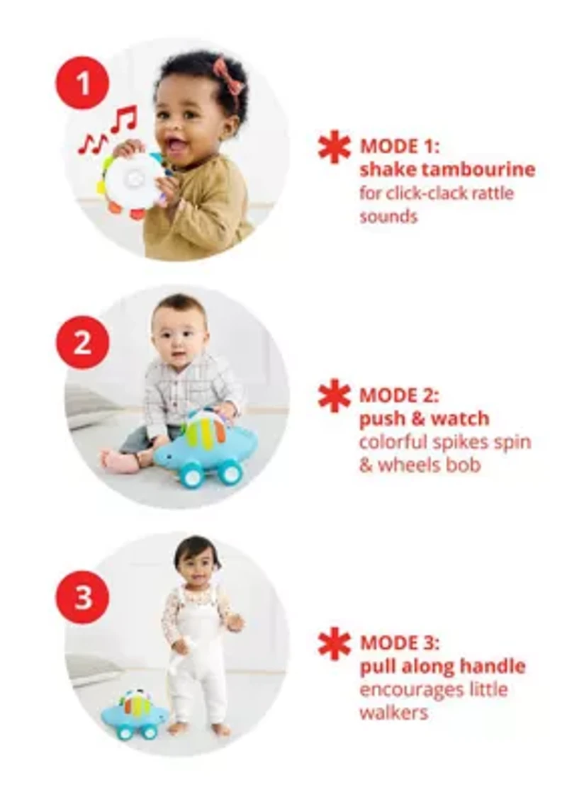 Explore More Shaking Stegasaurus 3-in-1 Musical Toy