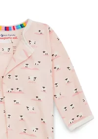 Baby Girls Baa Pink Footie